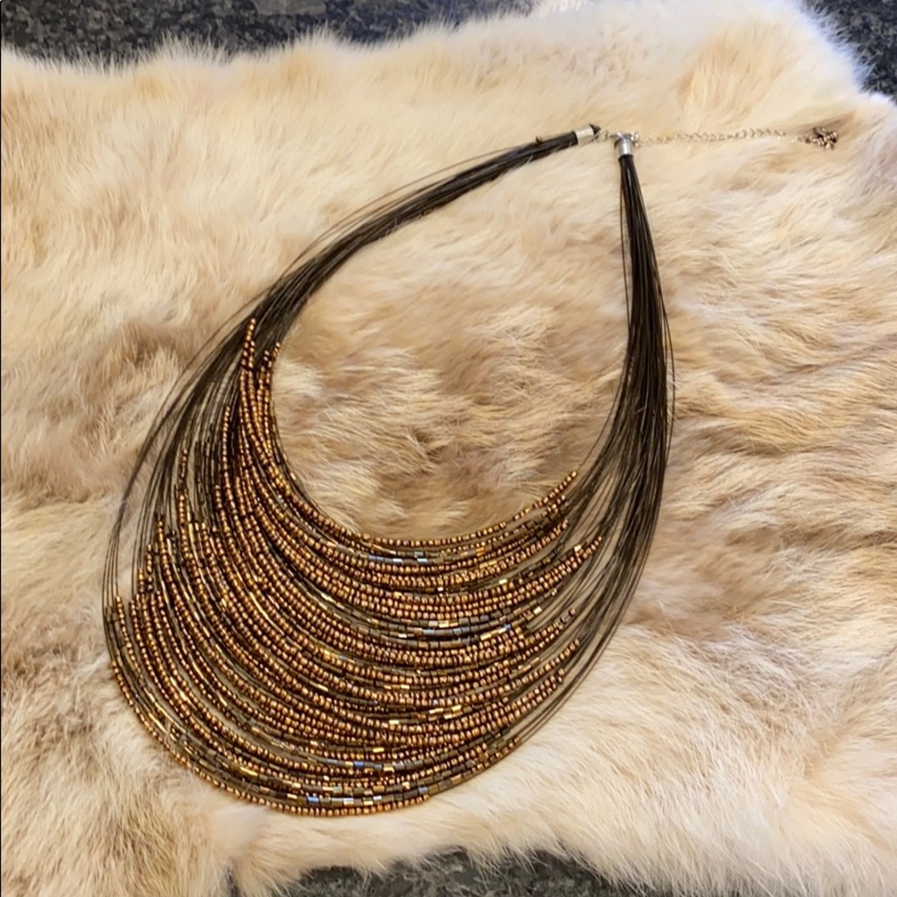 Layered beaded necklace